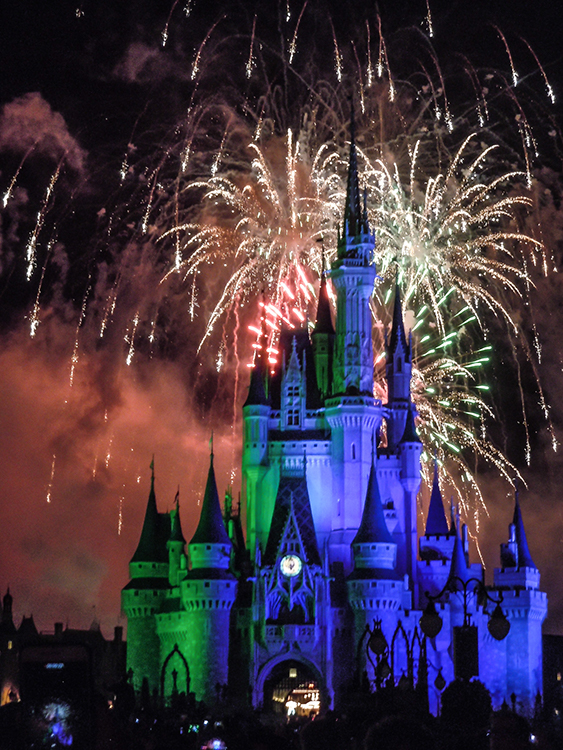 Magic Kingdom - Show de fogos no Castelo da Cinderela