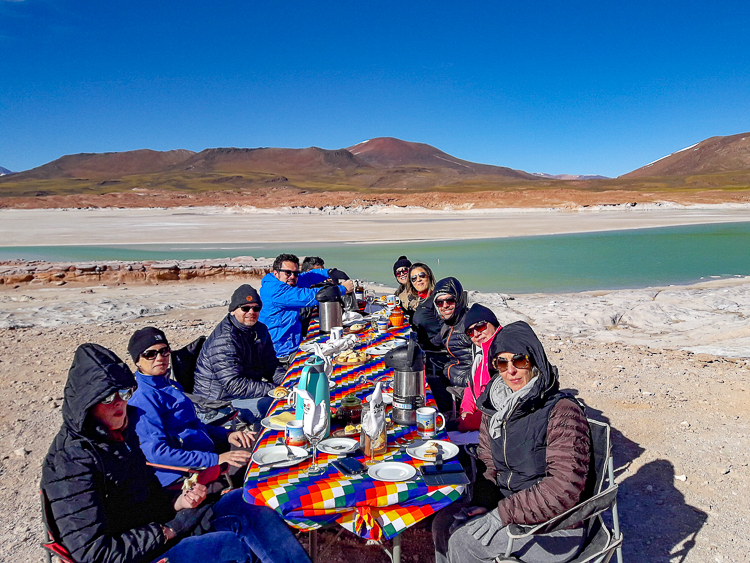 Atacama - Café da manhã em Piedras Rojas