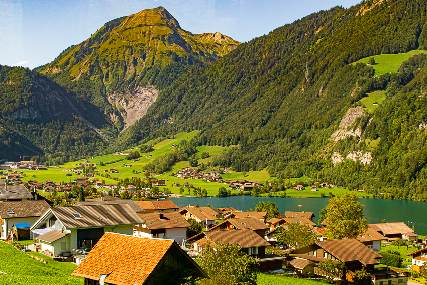 Suíça - Viagem de trem de Lucerna para Interlaken