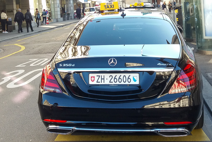 Suíça - Táxi em Zurique